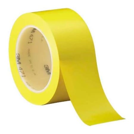 Box Packaging 3M Solid Vinyl Tape Yellow 471 2" x 36 Yds 5.2 Mil - 3/PACK T9674713PKY